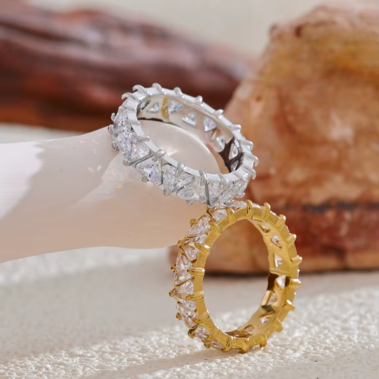 Delicate Bling Heart Cubic Zirconia