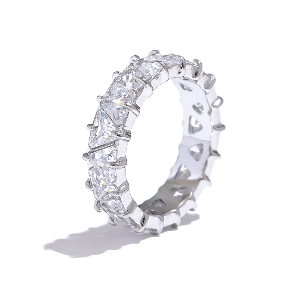 Delicate Bling Heart Cubic Zirconia