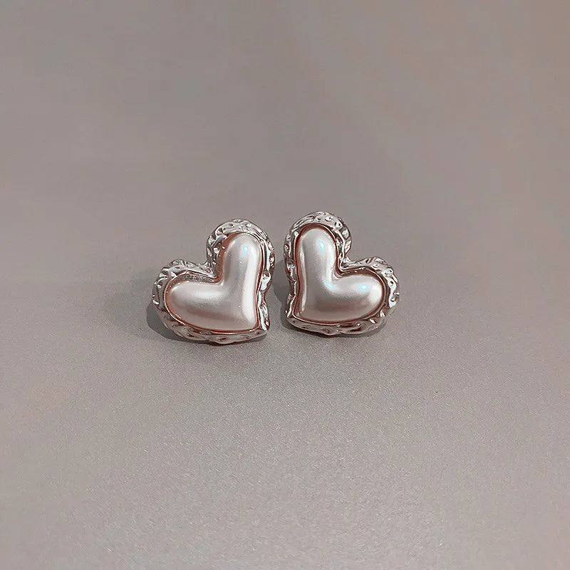 French Retro Heart Earrings