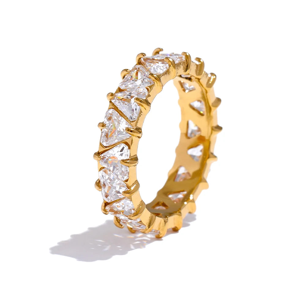 Delicate Bling Heart Cubic Zirconia
