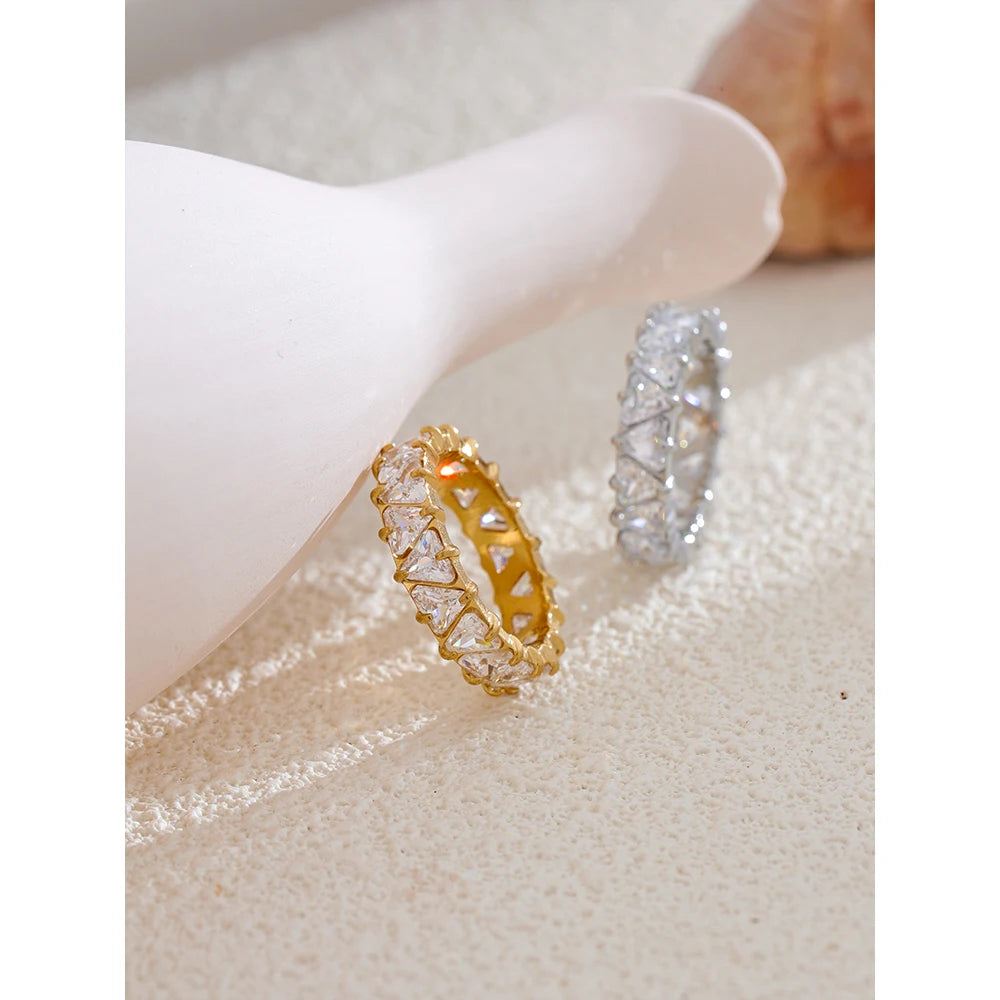 Delicate Bling Heart Cubic Zirconia