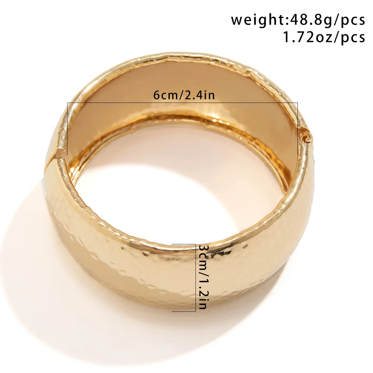 Exaggerated Punk Irregular Wide Cuff Bangle
